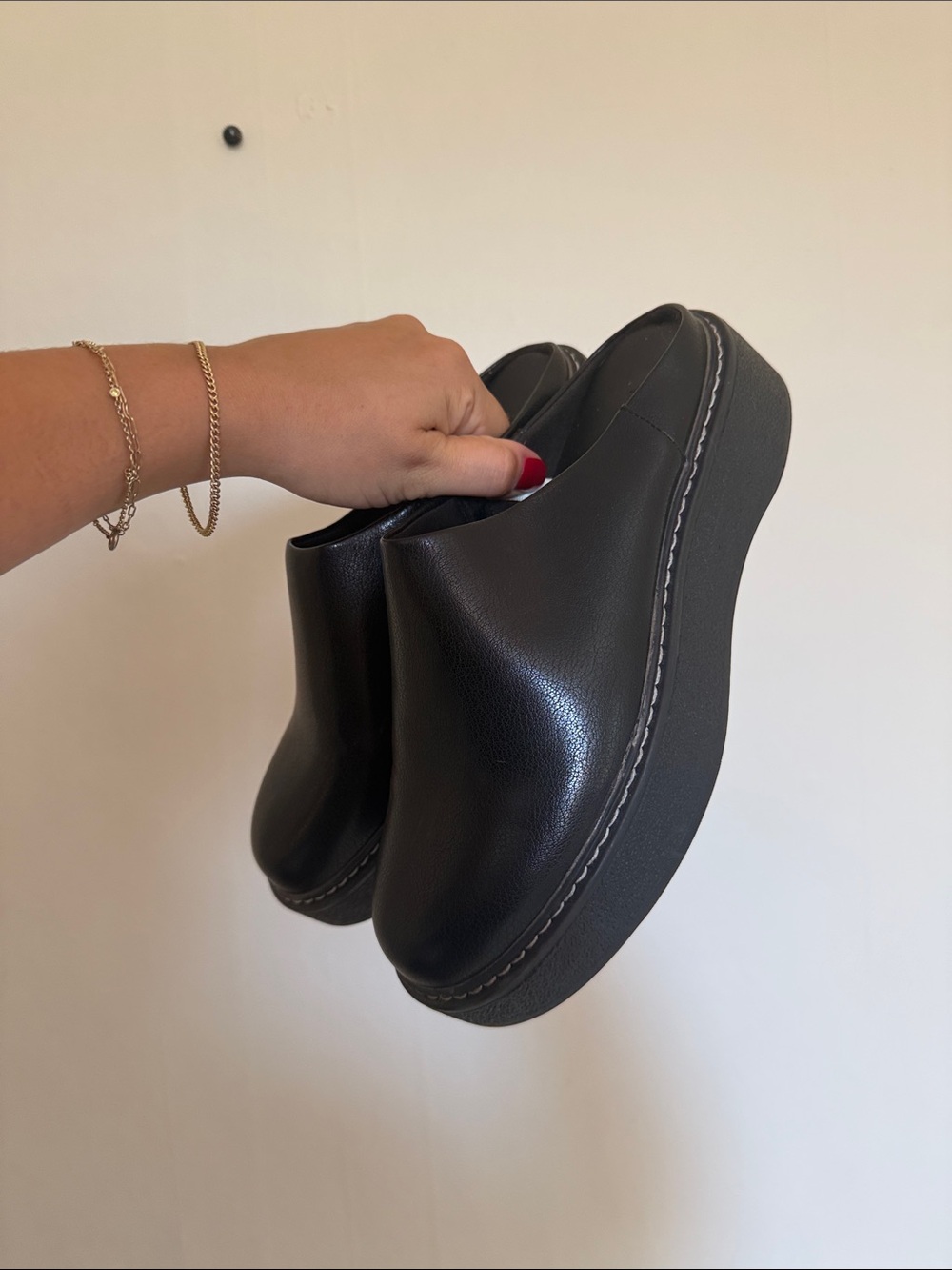 Target Black Platform Clog Mules